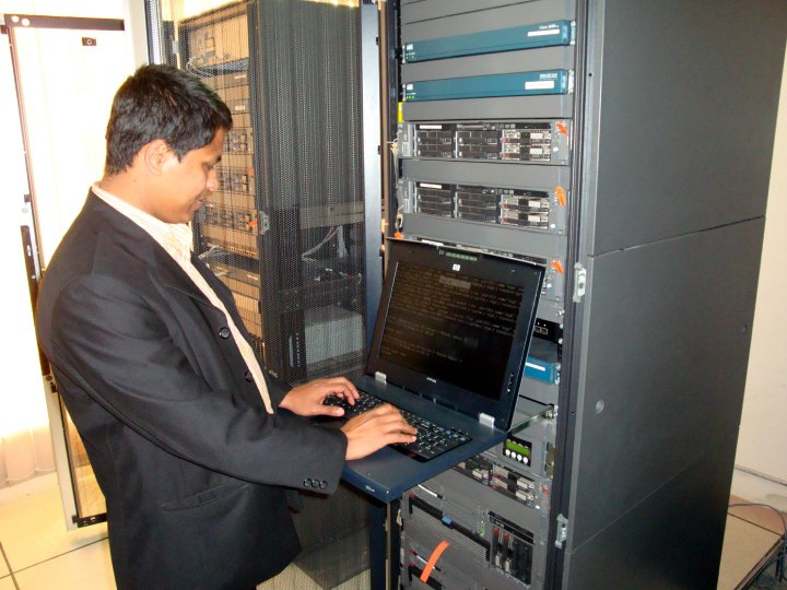 Kaisar Ahmed Khan at enterprise data center